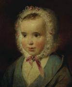 Friedrich von Amerling Portrat der Prinzessin Sophie von Liechtenstein (1837-1899) im Alter von etwa eineinhalb Jahren France oil painting artist